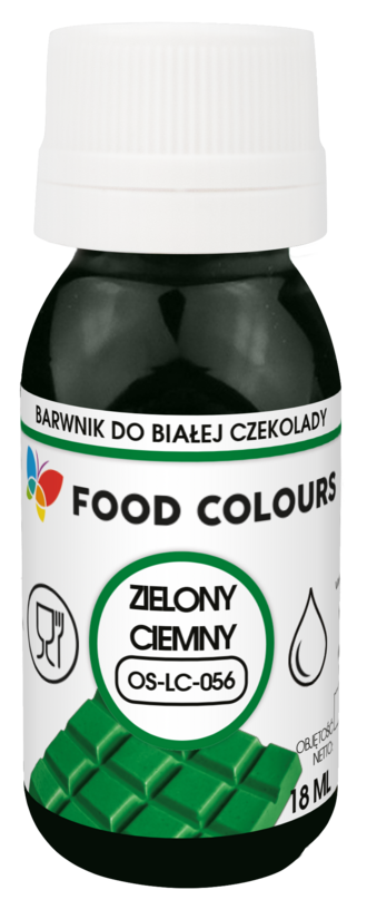 Zaļa krāsviela baltajai šokolādei 18ml [Produkta termiņš: 19.12.2025.]